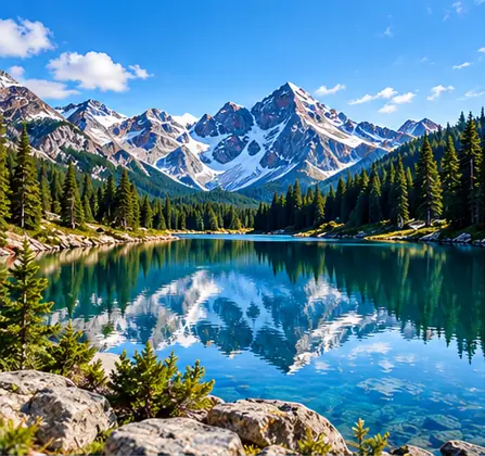 Mountain lake example
